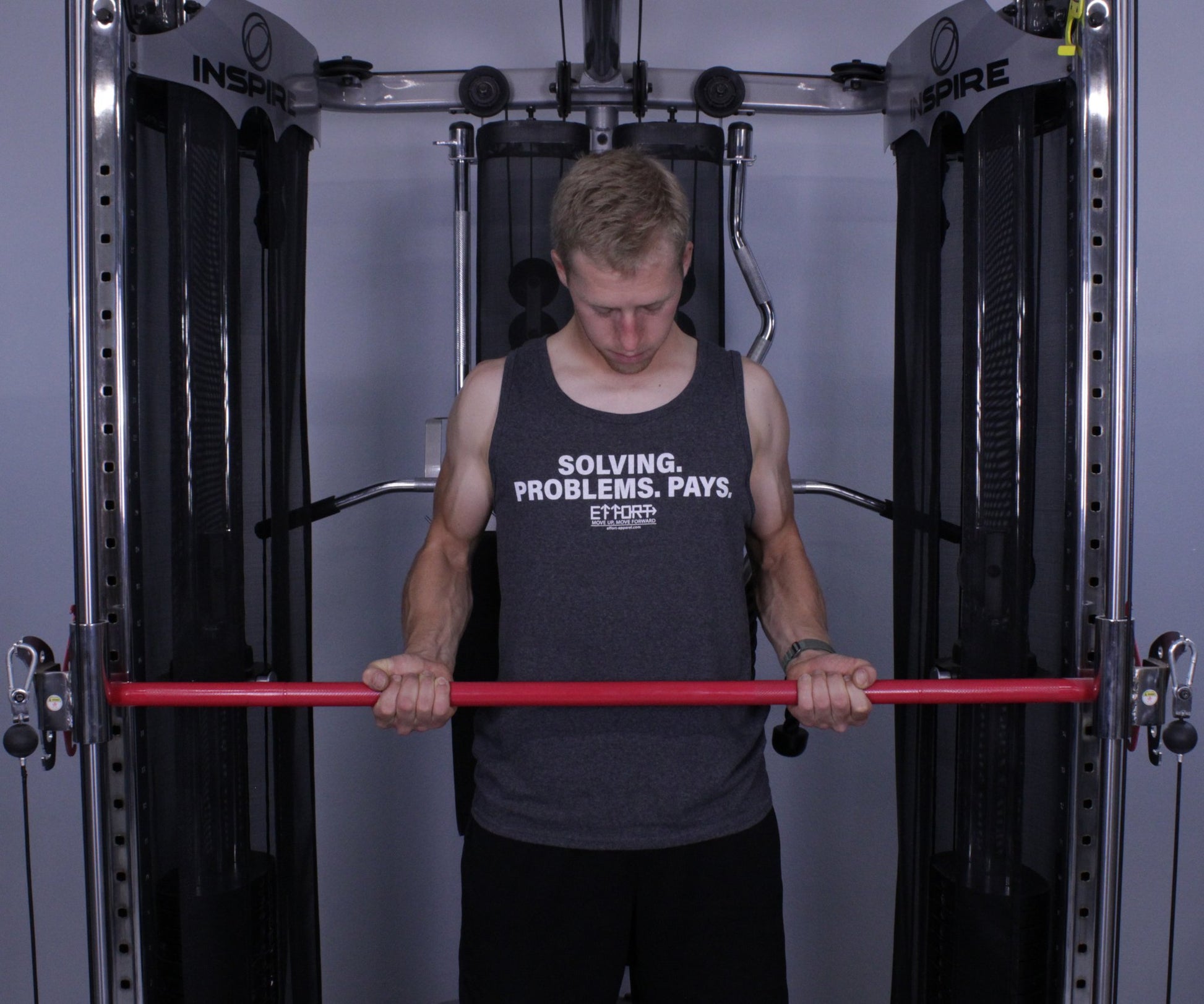 "Solving Problems Pays" - Dark Heather Gray Effort Tank Top - EFFORT